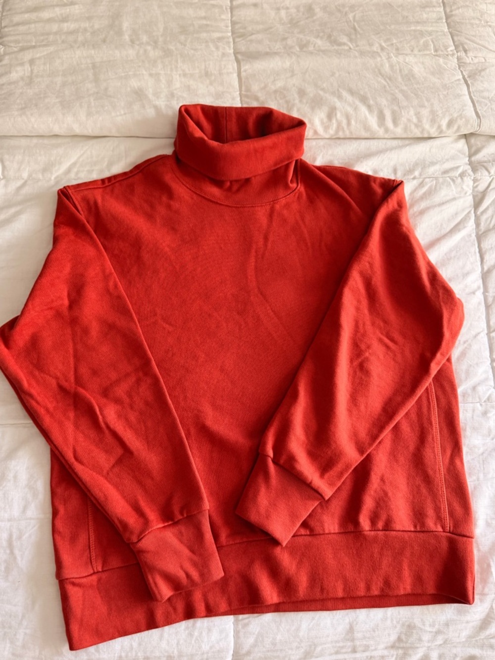 Zara Mens Orange Turtleneck Sweater Size M